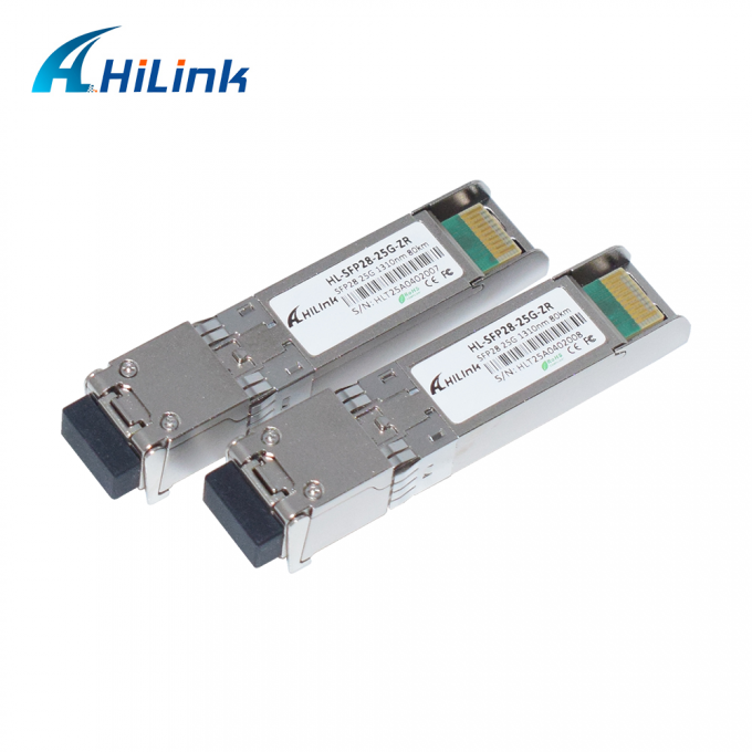 25G ZR SFP 80KM LC 25G Ethernet SFP Transceiver DOM 1310nm Fiber Optic Transceivers 3