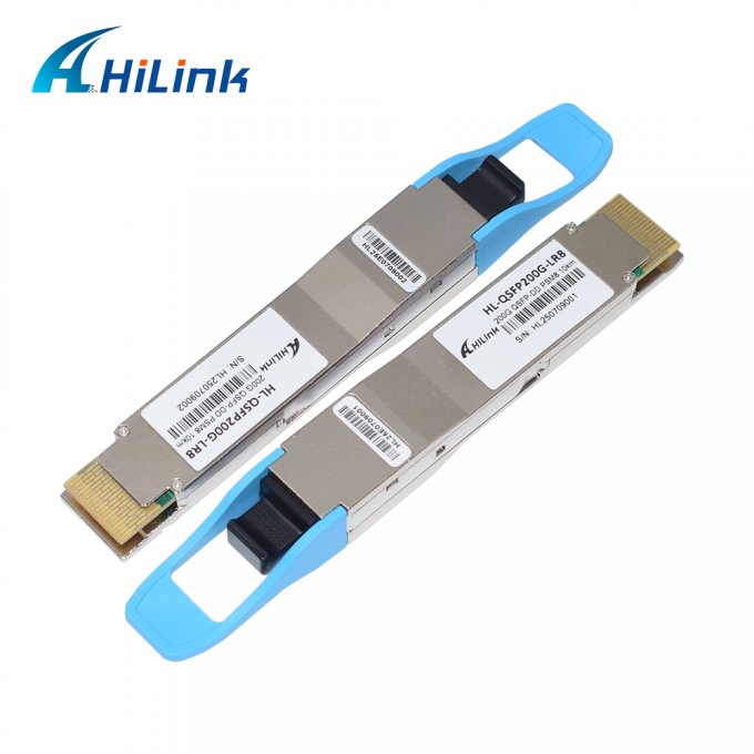 10KM 1310nm MPO16 APC 8-degree DOM Optical Transceiver 200G QSFP DD LR8 PSM8 Wavelength Distance 1