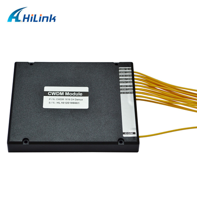 Fiber Optical CWDM Mutiplexer Module ABS Box 1X16CH 1611nm
