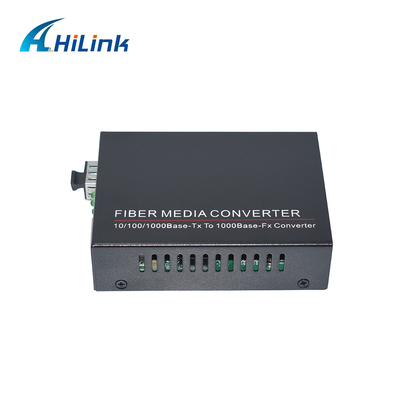 10/100/1000M Tx To 1000M SFP Media Converter 12V DC Power Supply For Fiber Networks
