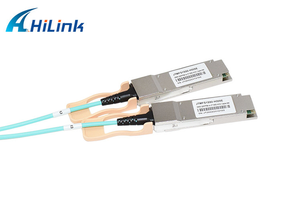 QSFP AOC Optical Active Cable 200G QSFP56 To 2 X QSFP28 AOC Ethernet Cable