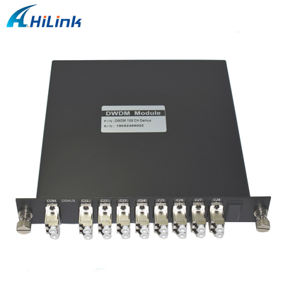 8CH Dual Fiber Mux Demux CH21-CH28 DWDM Module LGX With Metal Connectors