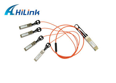 QSFP+ To 4 Breakout SFP+ Active Optical Cable , Compatible Cisco AOC Cables