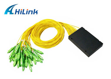 SC Connector FTTH Passive Optical Splitter , PLC Fiber Optic Splitter
