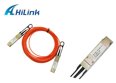 10M Active Optical QSFP To QSFP Cable Multimode Fiber Active Optical Cable Low Power Consumption