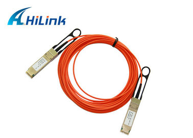 InfiniBand QDR QSFP Fiber Cable , Compatible Huawei / Cisco AOC Cables QSFP-40G-AOC10M