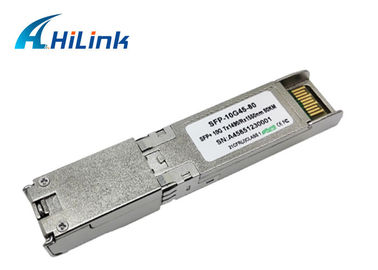 Simplex LC Connector WDM Fiber Optic 10G BIDI SFP+ 80Km 1490/1550nm DDM