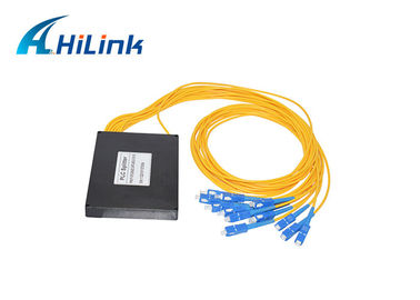 FTTX Fiber Optic Cable PLC Splitter Low Insertion Loss Compact Design by 1270nm - 1610nm