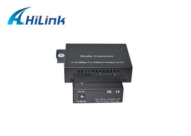 Telecom Equipment Simplex Fiber Media Converter Single Mode Fiber To Rj45 SC 5V