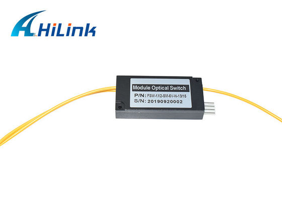 High Channel Isolation 1X2 Optical Switch Non Latching Control Type 3 Years Warranty