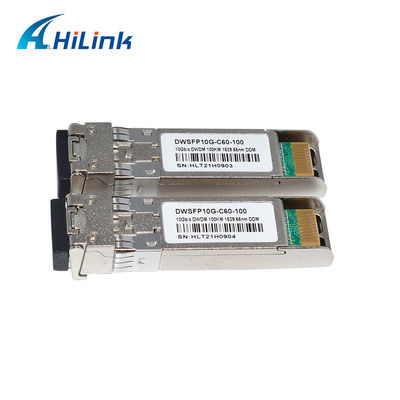 DWSFP10G C60 1529.55nm 100KM Optical Transceiver Module LC DOM For FTTX