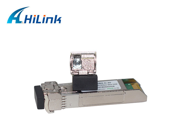 Hilink 10G SFP+ BIDI WDM 40km Fiber Optic Transceiver Module 1270nm 1330nm Hot Pluggable