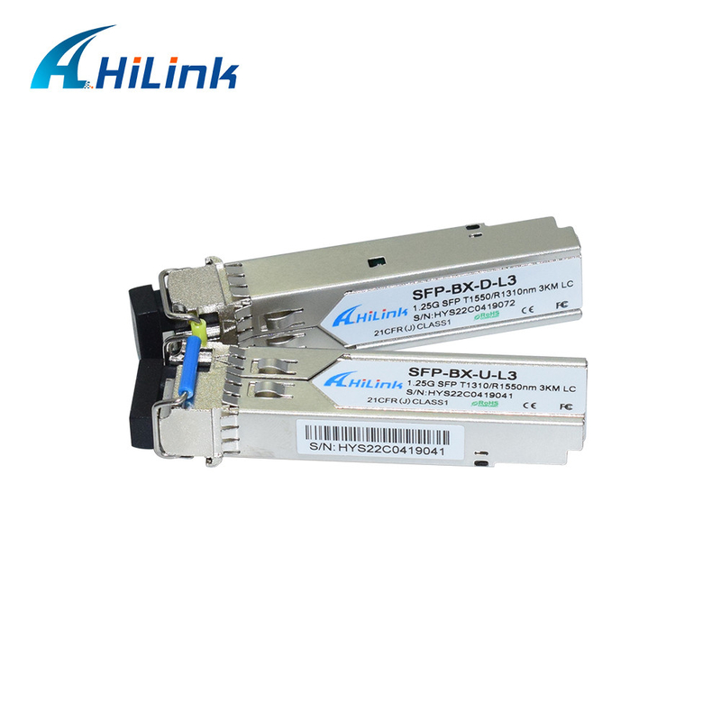 1.25G SFP 3KM SC/LC Simplex DDM WDM Transceiver Modules Factory Supply