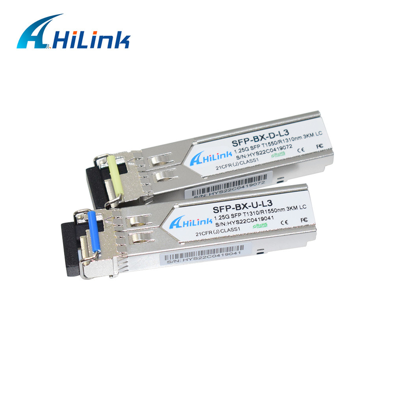 1.25G SFP 3KM SC/LC Simplex DDM WDM Transceiver Modules Factory Supply