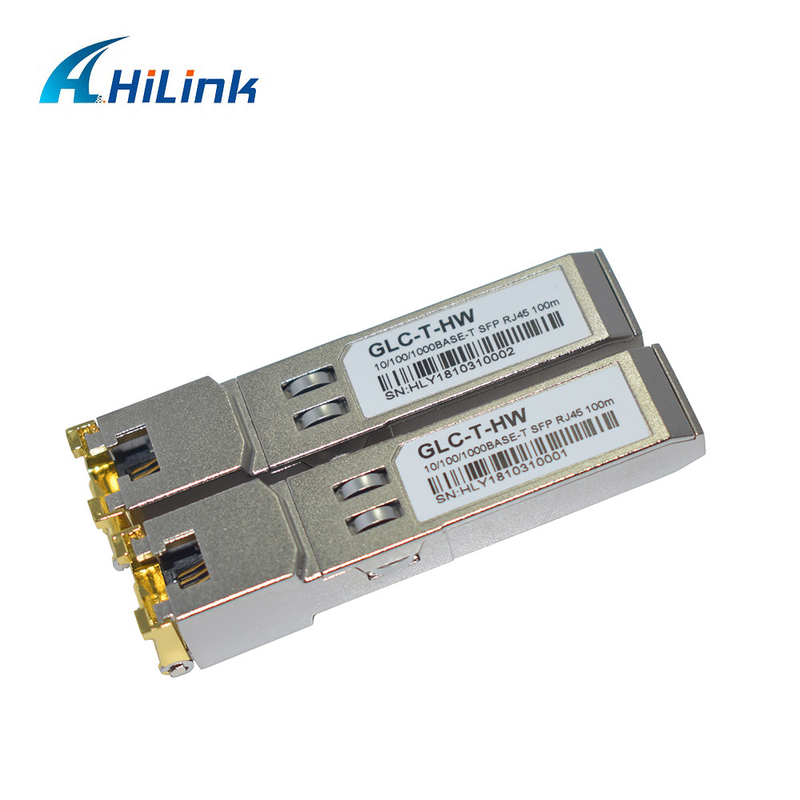 Industrial Grade Copper 100BASE-T SFP 155M/S RJ45 For Fast Ethernet