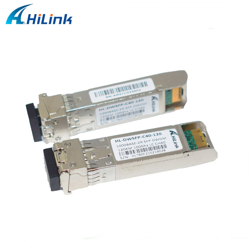 Long Haul 1.25G 120KM DWDM C-Band ITU-T Dual LC SFP Modules DDM