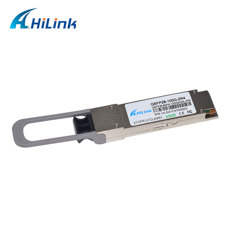 100G QSFP28 4 Channel ZR4 80KM LC Connector Optical Transceiver Compatible With Most Brands