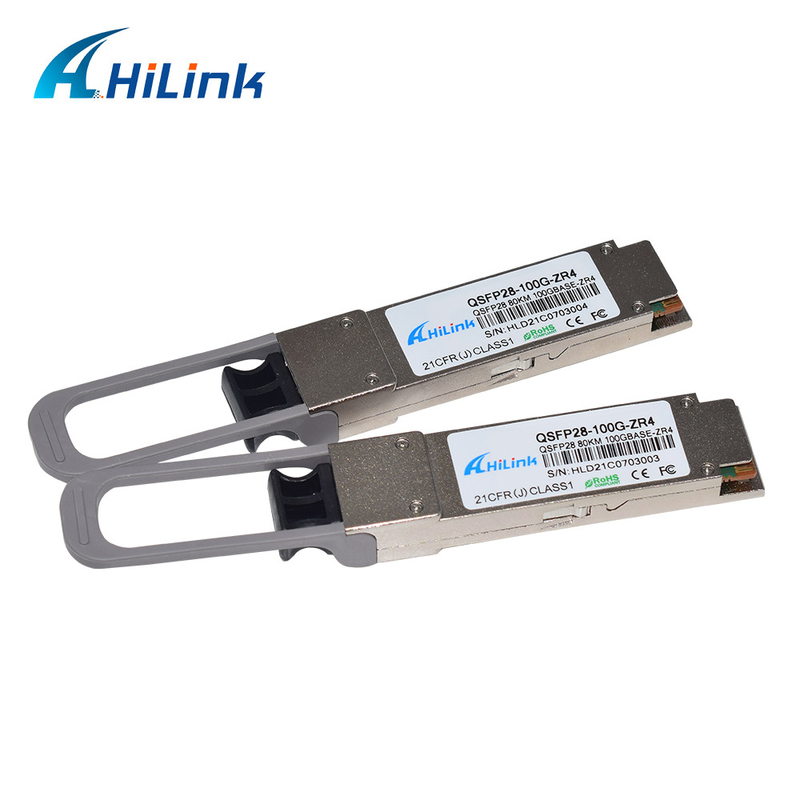100G QSFP28 4 Channel ZR4 80KM LC Connector Optical Transceiver Compatible With Most Brands