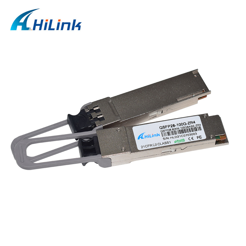 100G QSFP28 4 Channel ZR4 80KM LC Connector Optical Transceiver Compatible With Most Brands