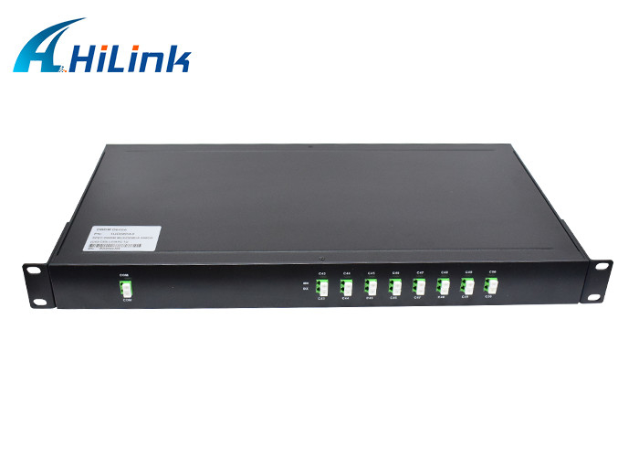 2x8CH DWDM MUX DEMUX 1U 19'' Rack LC/APC C43-C50 Channel DWDM Device Optical Equipment