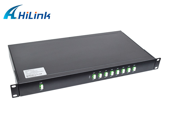 2x8CH DWDM MUX DEMUX 1U 19'' Rack LC/APC C43-C50 Channel DWDM Device Optical Equipment