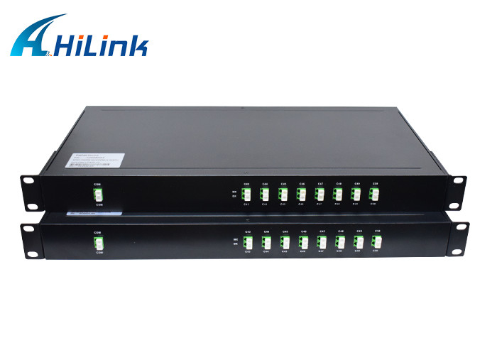 2x8CH DWDM MUX DEMUX 1U 19'' Rack LC/APC C43-C50 Channel DWDM Device Optical Equipment