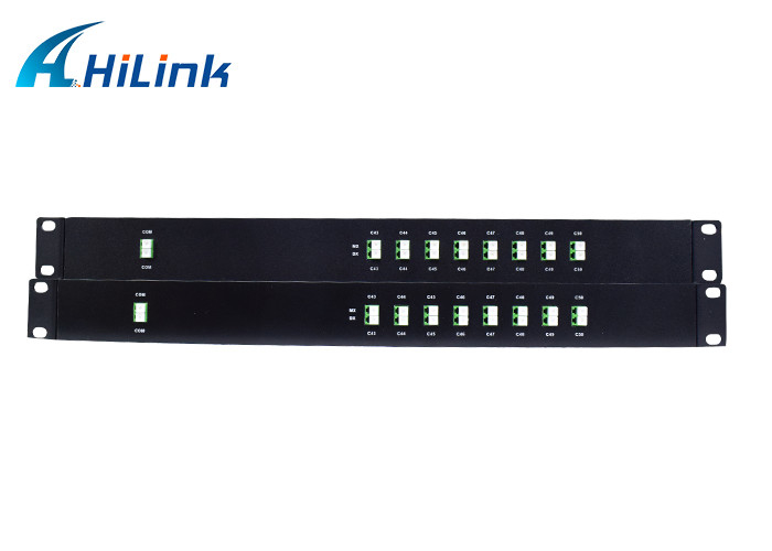 2x8CH DWDM MUX DEMUX 1U 19'' Rack LC/APC C43-C50 Channel DWDM Device Optical Equipment