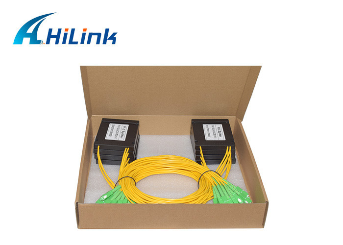 Hilink 1x2 PLC Optical Splitter SM SC/APC 3.0mm ABS BOX 1m G657A