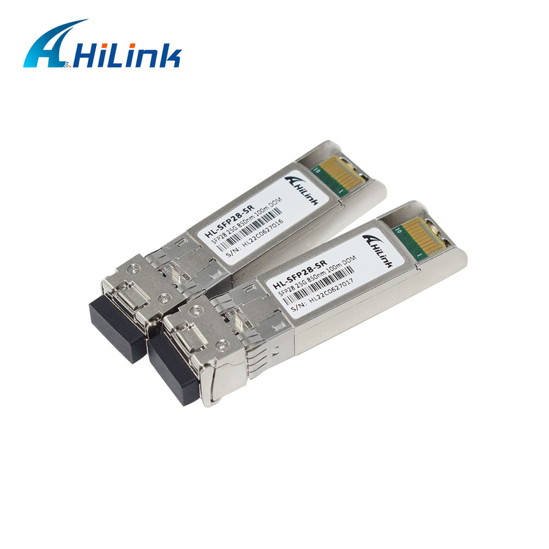 25G SFP28 SR Optical Transceiver Module 850nm 100m LC Connector DOM Function SFP Fiber