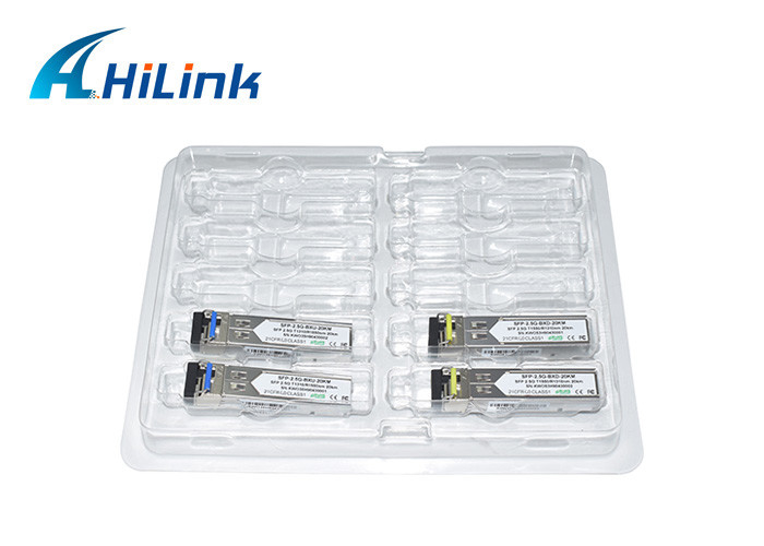 2.5G SFP BIDI Optical Transceiver Hilink 20KM LC Single Fiber SFP Transceiver Module