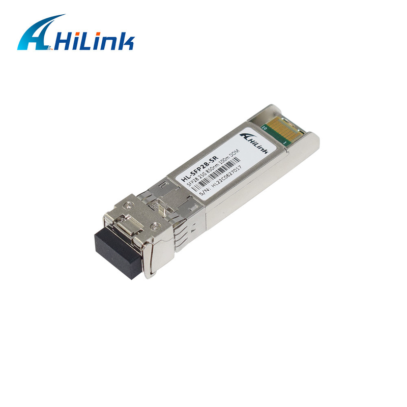 25G SFP28 Optical Transceiver Module 100M Reach 850nm MMF Dual LC DDM 25Gb/S SR