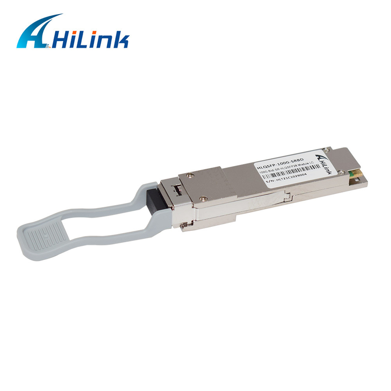 QSFP28 100G Dual LC Optical Transceiver SR Bidi PAM4 2x50G 850nm / 900nm MMF 100M