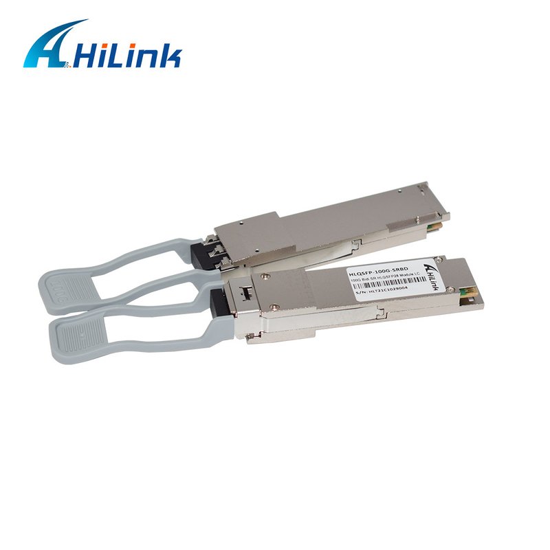 QSFP28 100G Dual LC Optical Transceiver SR Bidi PAM4 2x50G 850nm / 900nm MMF 100M