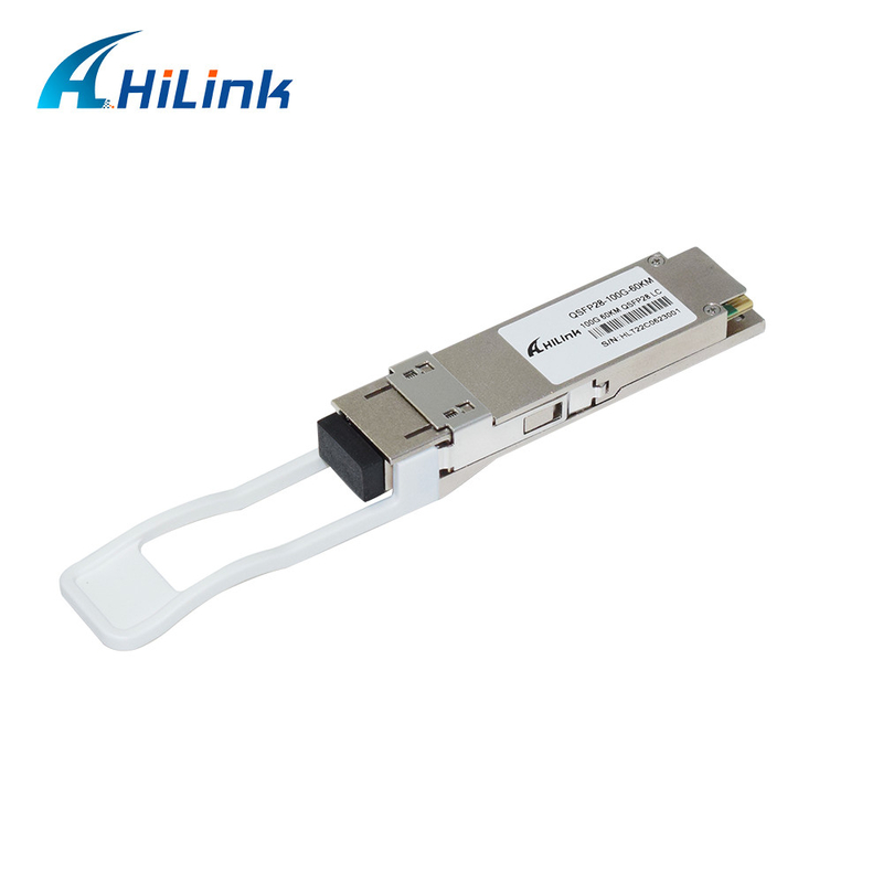 QSFP28 100G EML+PIN Optical Transceiver Modules ZR4-Lite 60KM SMF Dual LC With FEC