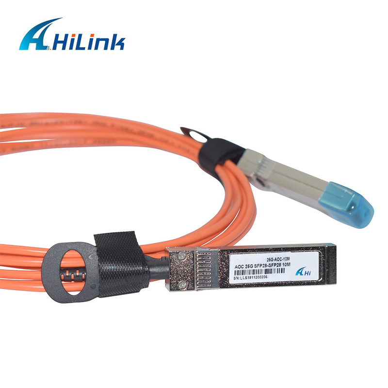25G SFP28 Active Optical Cable DDM Network Cabling Direct Attach 25G AOC Cable