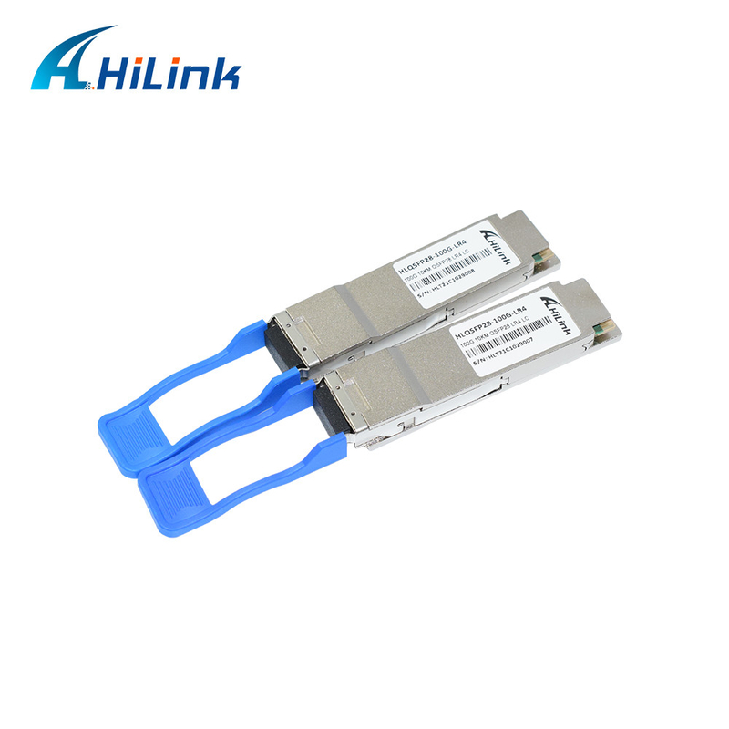 QSFP28 100G LR4 Optical Transceiver Module LAN WDM 4x25G Channels 1310nm SMF Dual LC 10KM