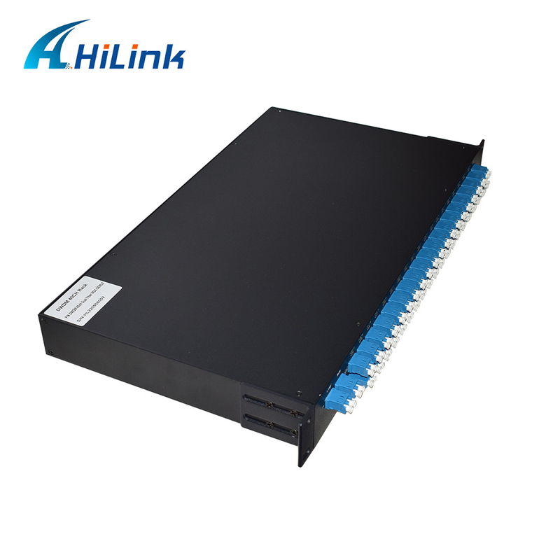 Dual Fiber C21-C60 40CH DWDM Mux Demux With Monitor Port LC/UPC 19'' 1U Rack Mount