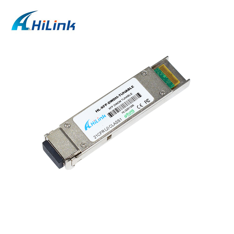 50GHZ Full C Band Tunable XFP Fiber Transceiver 10GBASE ZR 10GB DWDM 80KM Optical Module
