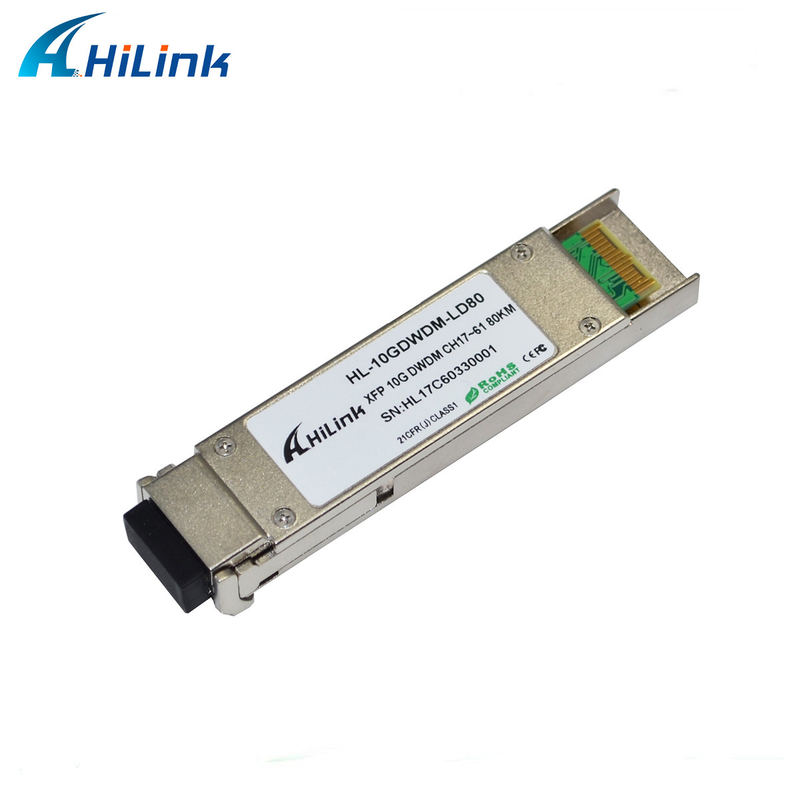 10GBASE XFP ZR XCVR DWDM CH17~61 80KM Optical Transceiver Module