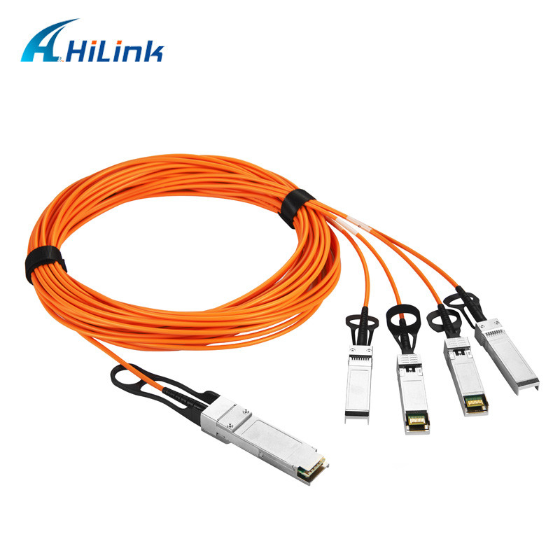 40G QSFP+ To 4 SFP+ Breakout AOC Cable 40G Infiniband SDR DDR QDR Support