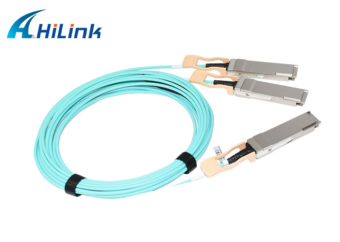 5m Active Optical Cable AOC Cable 200G QSFP56 SR4 To 2xQSFP56 SR2 850nm