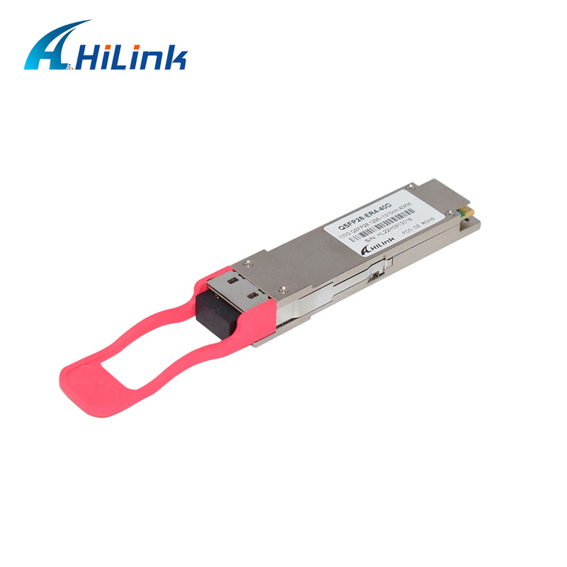 40KM 100G QSFP28 Transceiver LWDM SMF 1310nm QSFP Transceiver DOM