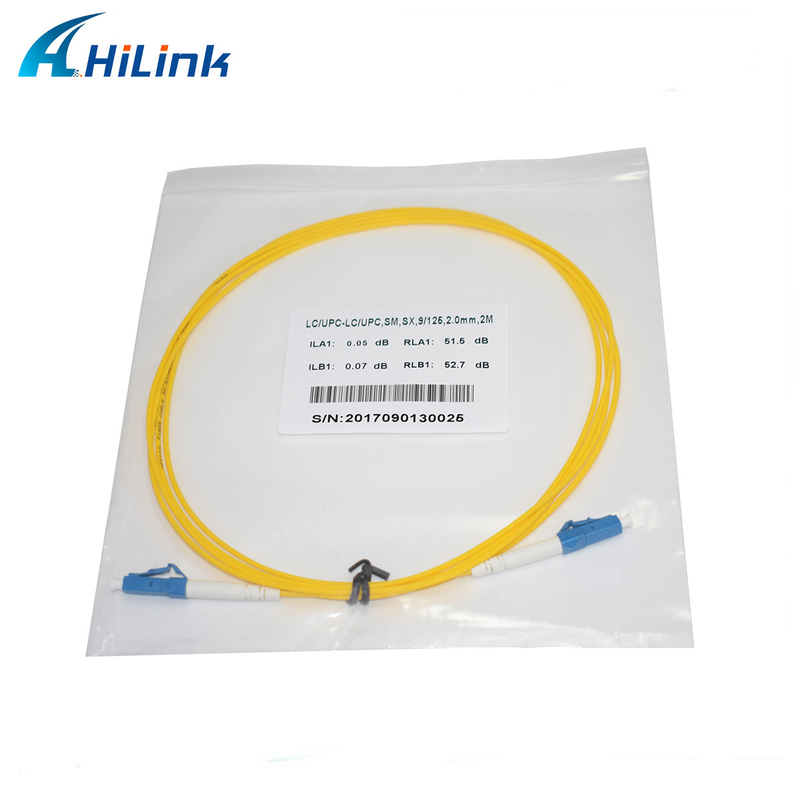 3 Year Warranty Hilink Patch Cord OS2 SM LC/UPC - LC/UPC Simplex 9/125 3.0MM 0.5m-5m LSZH