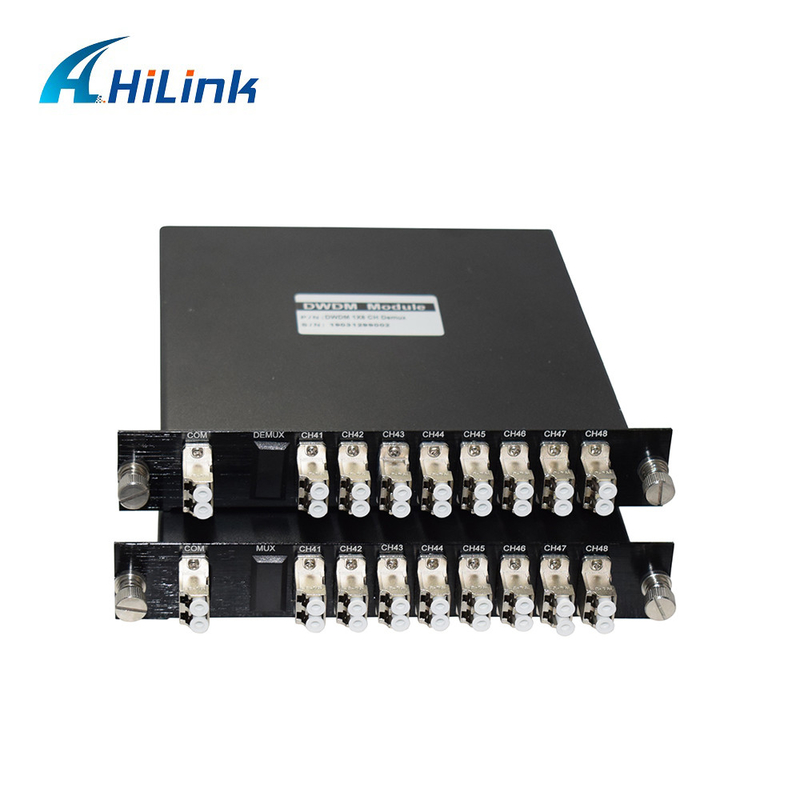 8CH DWDM Mux Demux Module CH41-CH48 Dual Fiber LGX With Metal Connectors