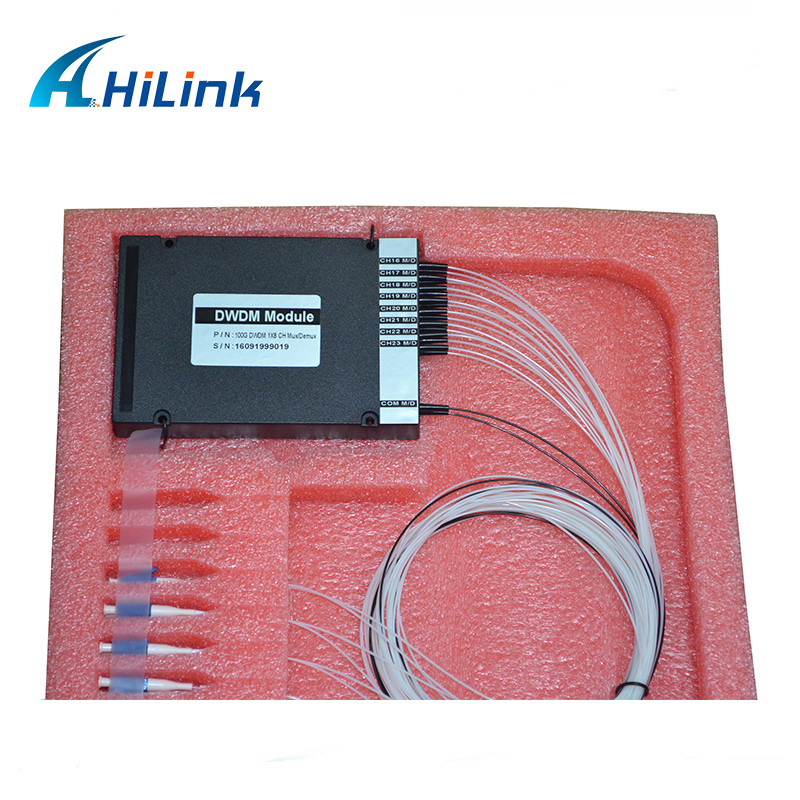 100G 8CH DWDM Mux Demux CH16-CH23 Dual Fiber ABS Type Optical Mux Demux