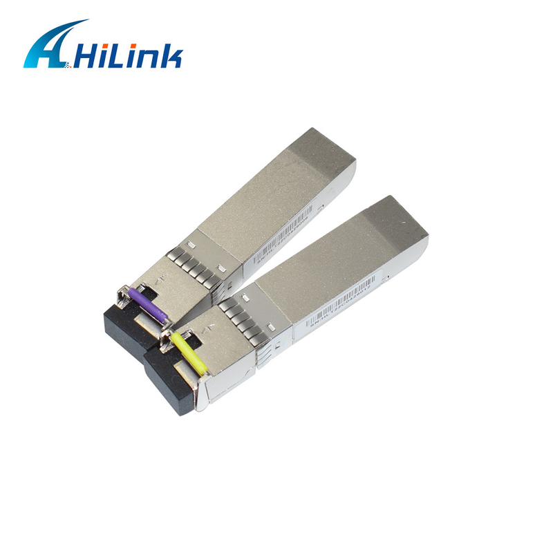 10Gb/S 100KM BiDi SFP+ Transceiver 1490/1550nm Single Module LC Connector DOM