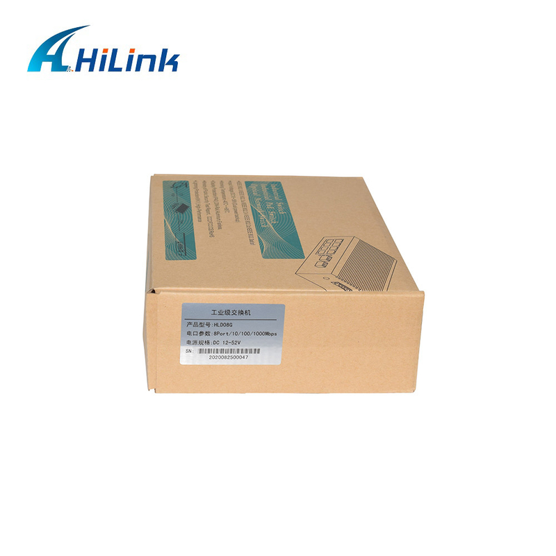 PoE Industrial Ethernet Switch 8 Port 10/100/1000Base-Tx Auto Sensing FCC CE