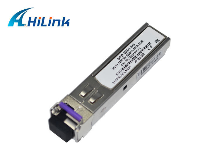 Video 3G LC Connector SFP Transceiver Module , SDI / HDI SFP Bidirectional Transceiver