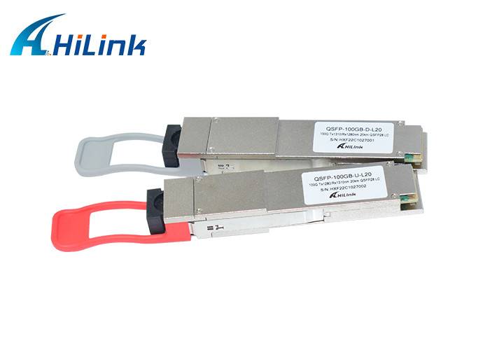 100GBASE - BX20 Optical Transceiver Module QSFP28 LAN WDM 1280nm 1310nm 20km LC Simplex Transceiver