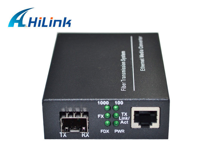 Gigabit Ethernet Fiber Media Converter Device , Internet Media Converter
